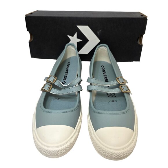 Converse Chuck Taylor All Star Dainty Mary Jane A11492C Size 7 & 8.5 Teal Color - Picture 3 of 10